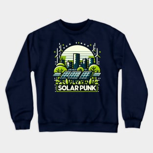 Future Bloom: Solarpunk Gardening T-Shirt – Embrace Eco-Futurism Crewneck Sweatshirt